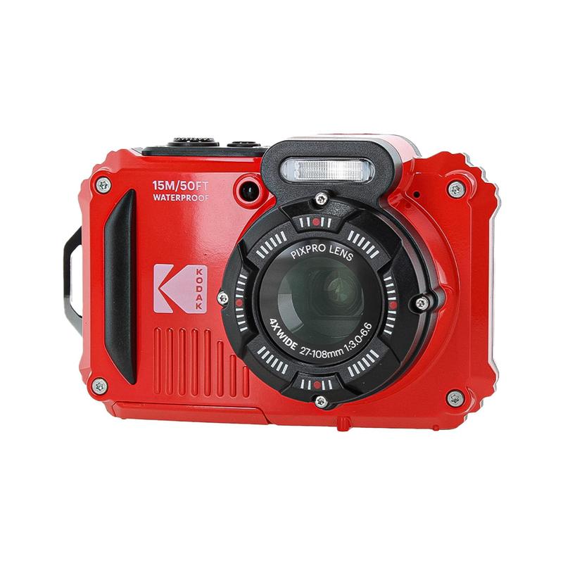 Câmera KODAK PIXPRO WPZ2 robusta à prova d'água 16MP vermelha+Acc